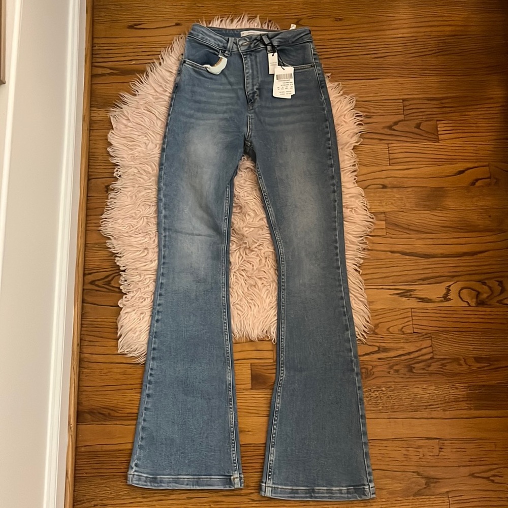 Subdued flare jeans